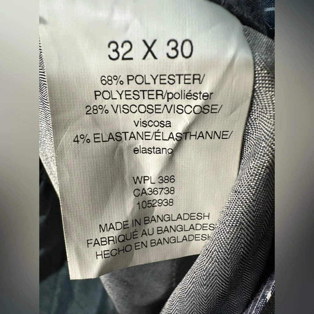 NWT Haggar Men's 4-Way Stretch Ultra Slim Flat Front Dress Pant Size 32x30 - Picture 6 of 8